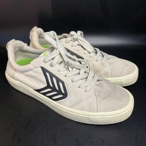 Cariuma OCA Low Suede Canvas Sneakers Off White Mens 11.5 Womens 13